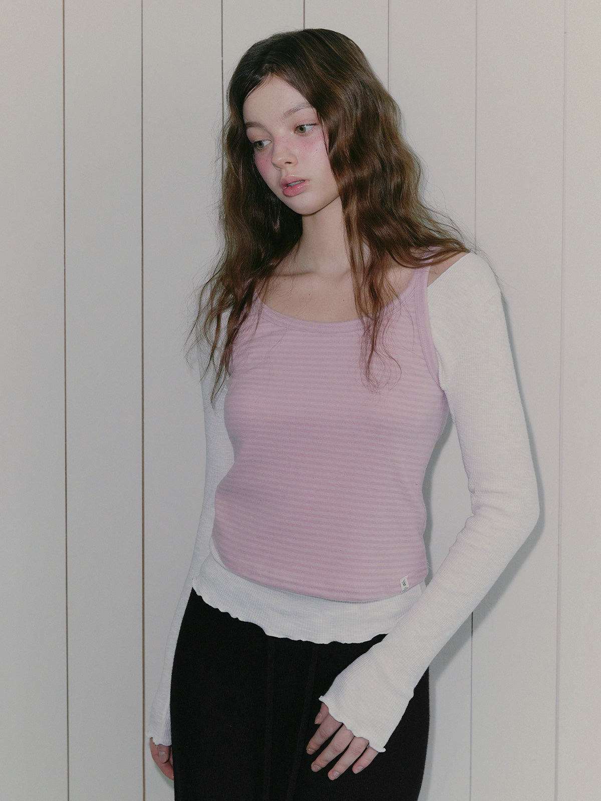 [TWEE] Corp Wave V领T恤