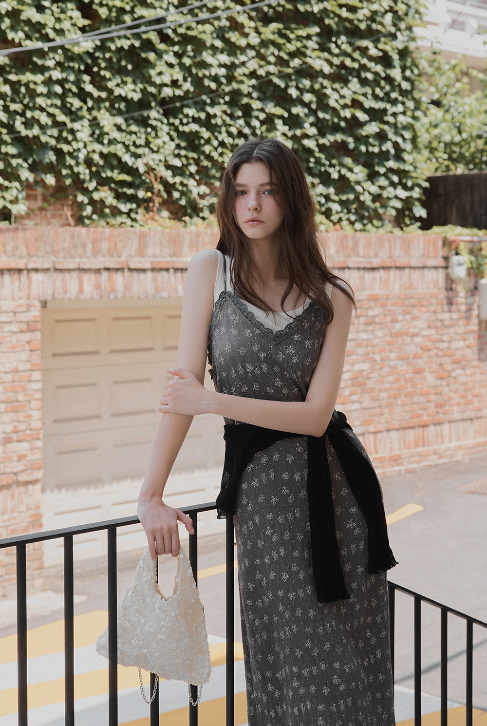[TWEE] Clazen Floral Lace Sleeveless Long Dress