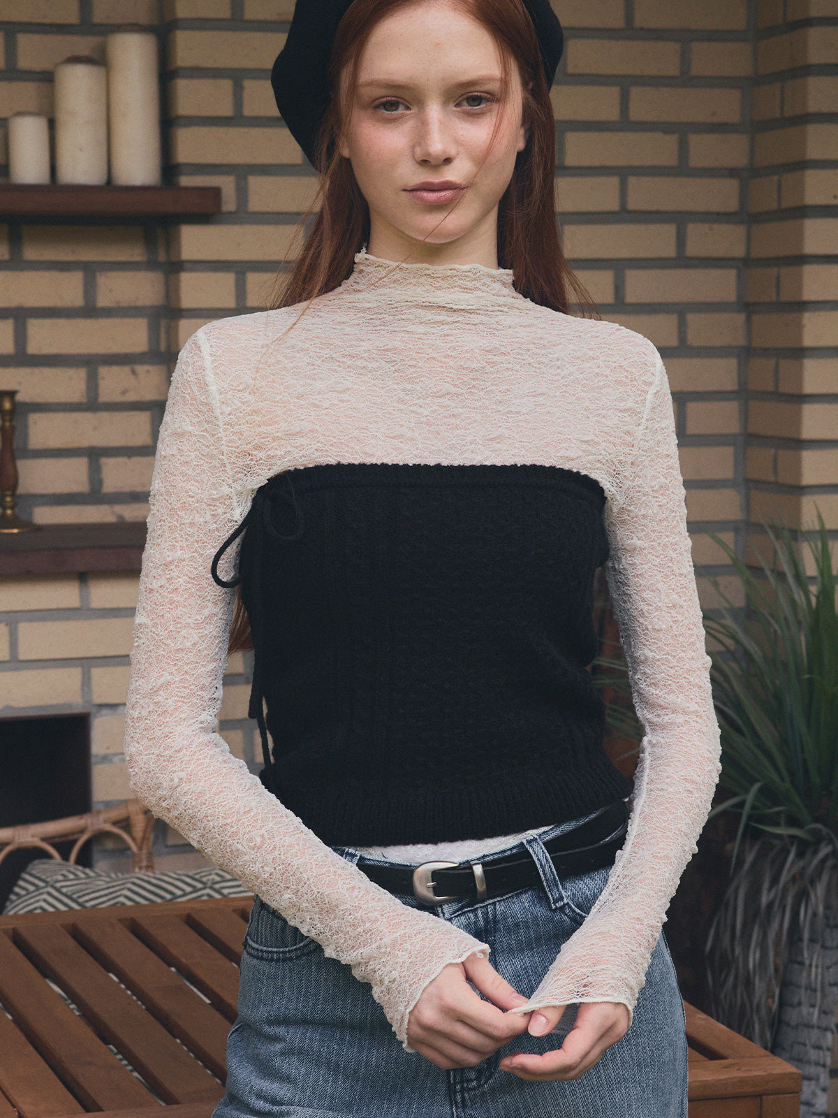 [TWEE] Mien Strap Knit Bustier