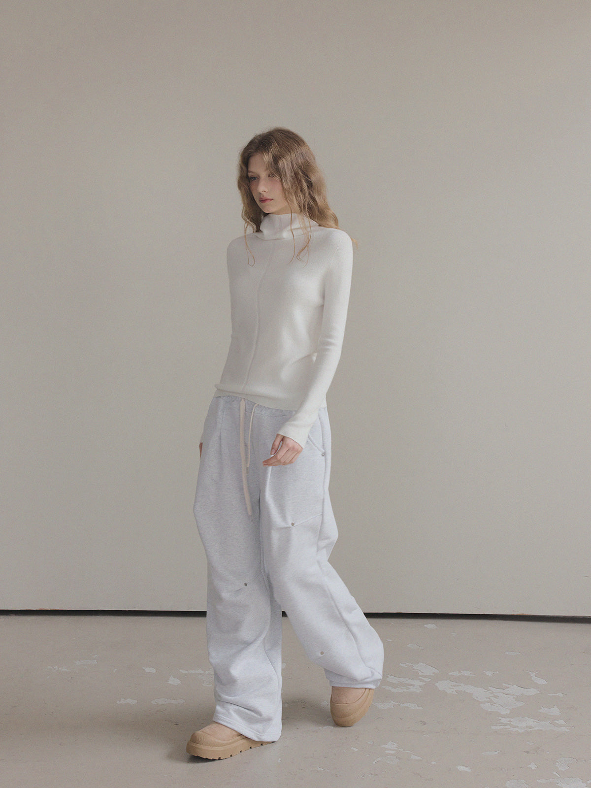 [TWEE] Áo Len Cổ Lọ Tay Dài Sames Wholegarment