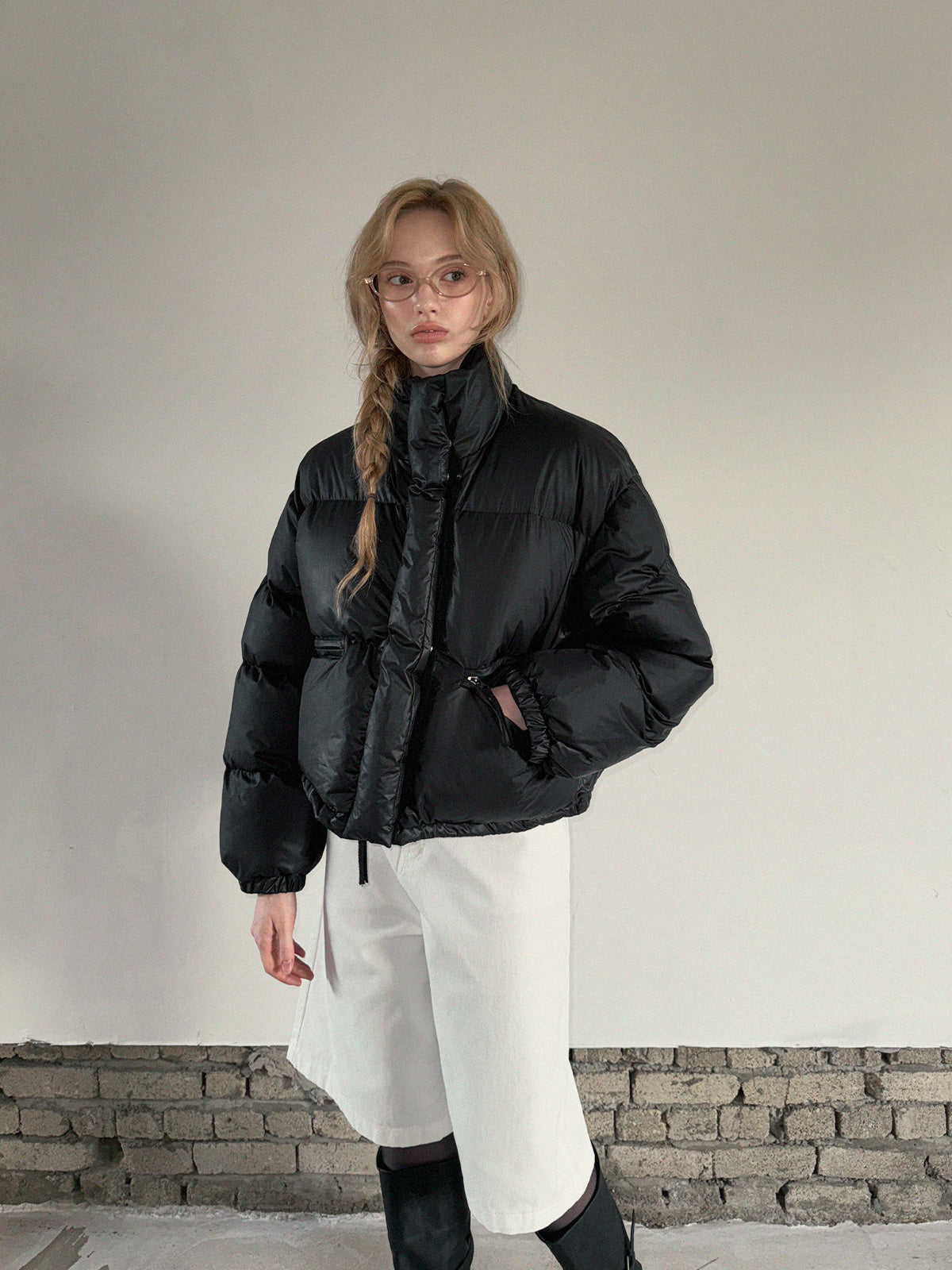 [TWEE] Maglione Corto Imbottito Basic Nitcon