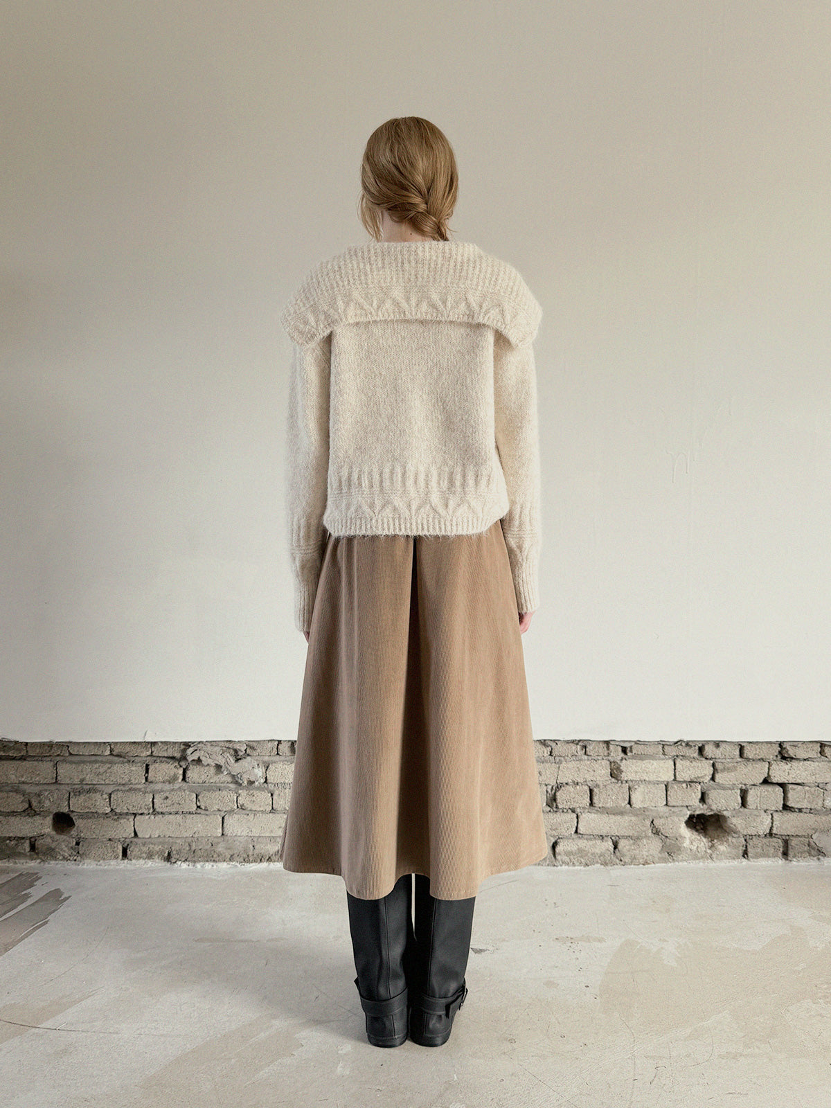 [TWEE] 포튼 코듀로이 플레어 롱 스커트 (벨트 세트)