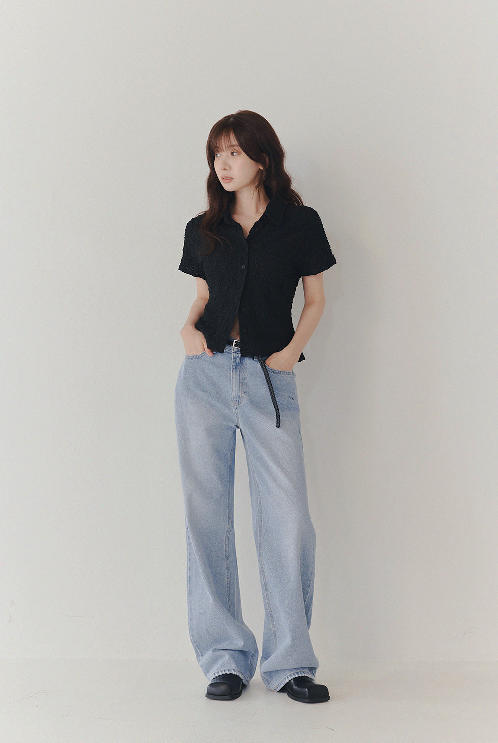 [TWEE] Blouse à col en dentelle fleur Billet