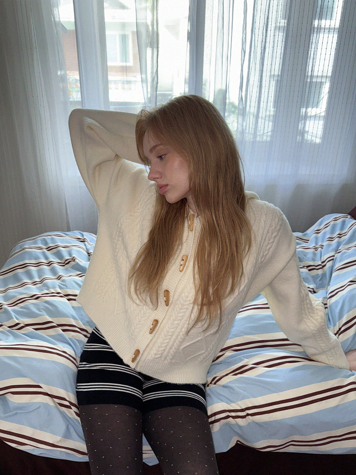 [TWEE] Áo Khoác Len Có Mũ Nev Toggle