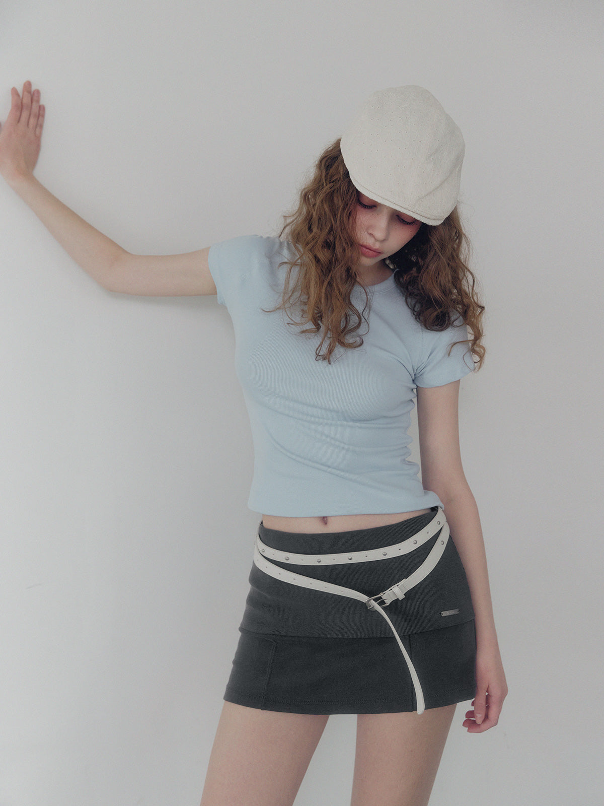 [TWEE] Nowell Panel Stitch Short-Sleeve T-Shirt