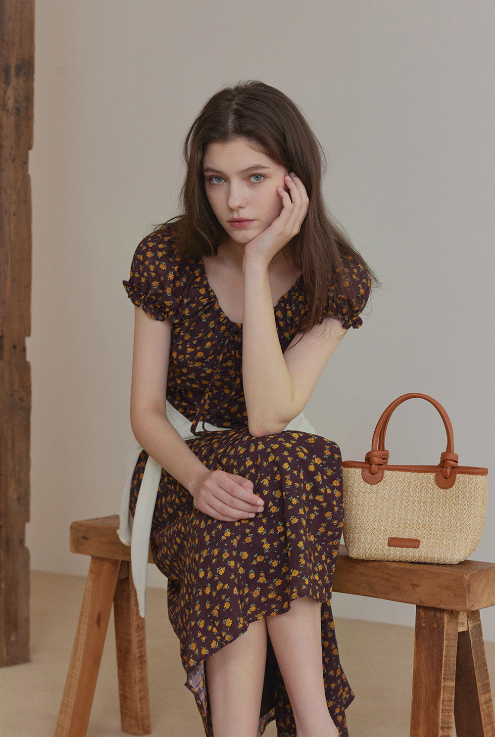[TWEE] Robe longue Shua Floral réversible