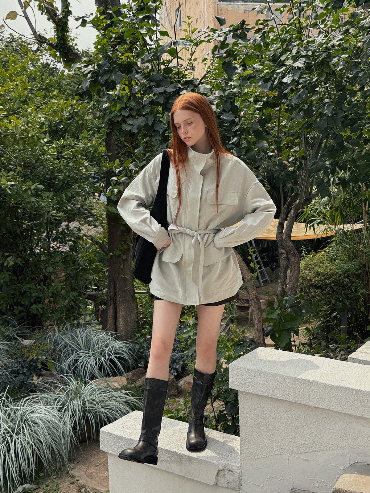[TWEE] Kael Pocket Half Jumper (Strap Set)
