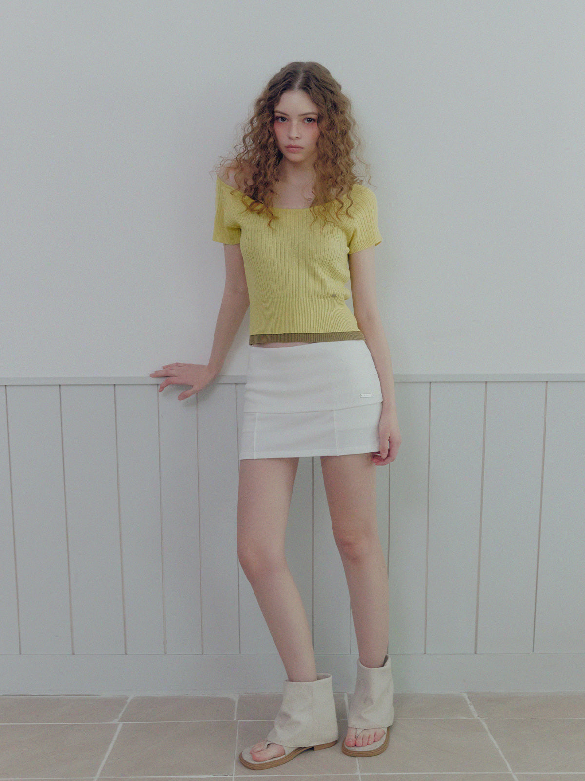 [TWEE] Bonir Folding Mini Skirt