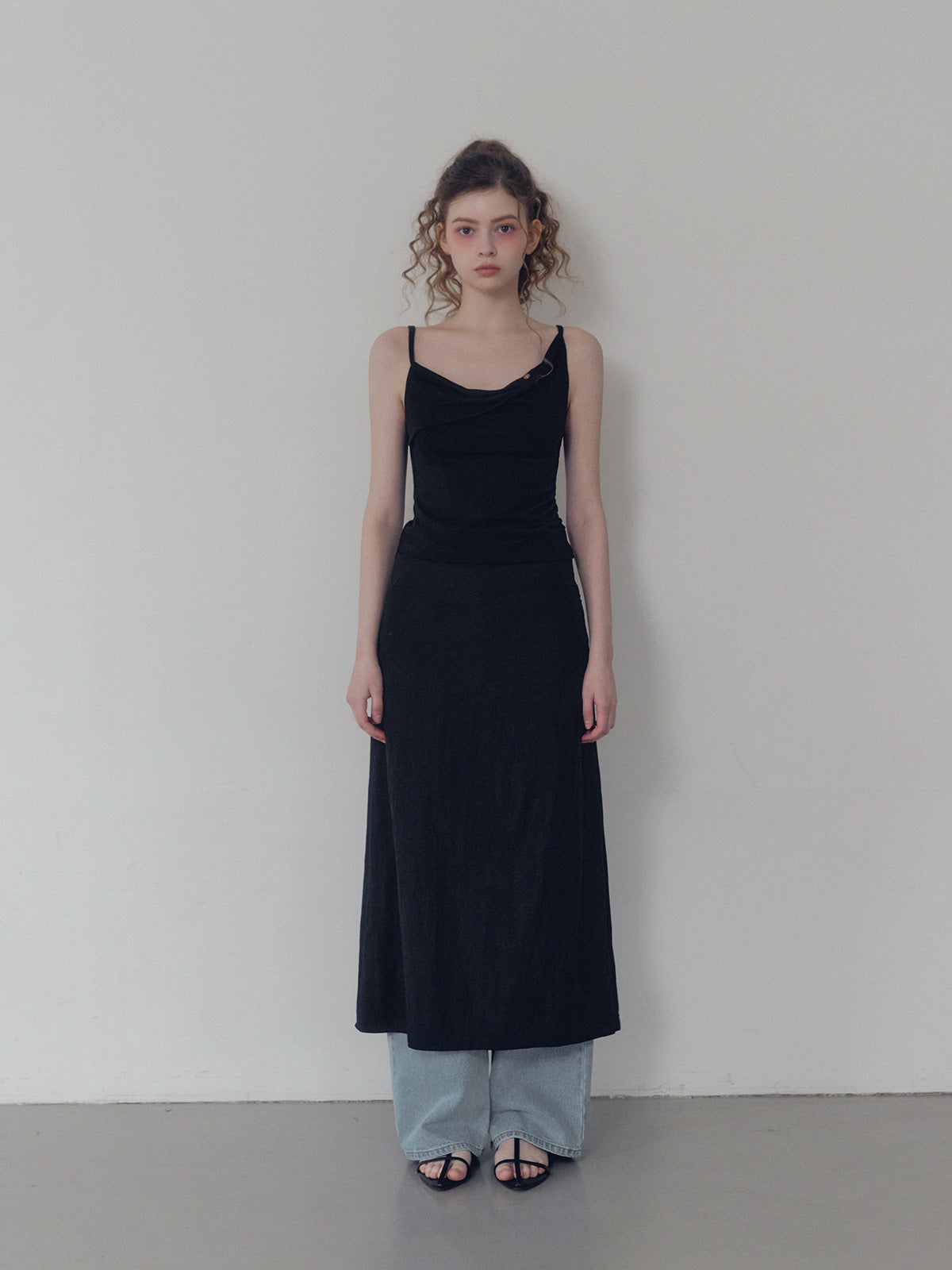 [TWEE] Dein shirring drape sleeveless