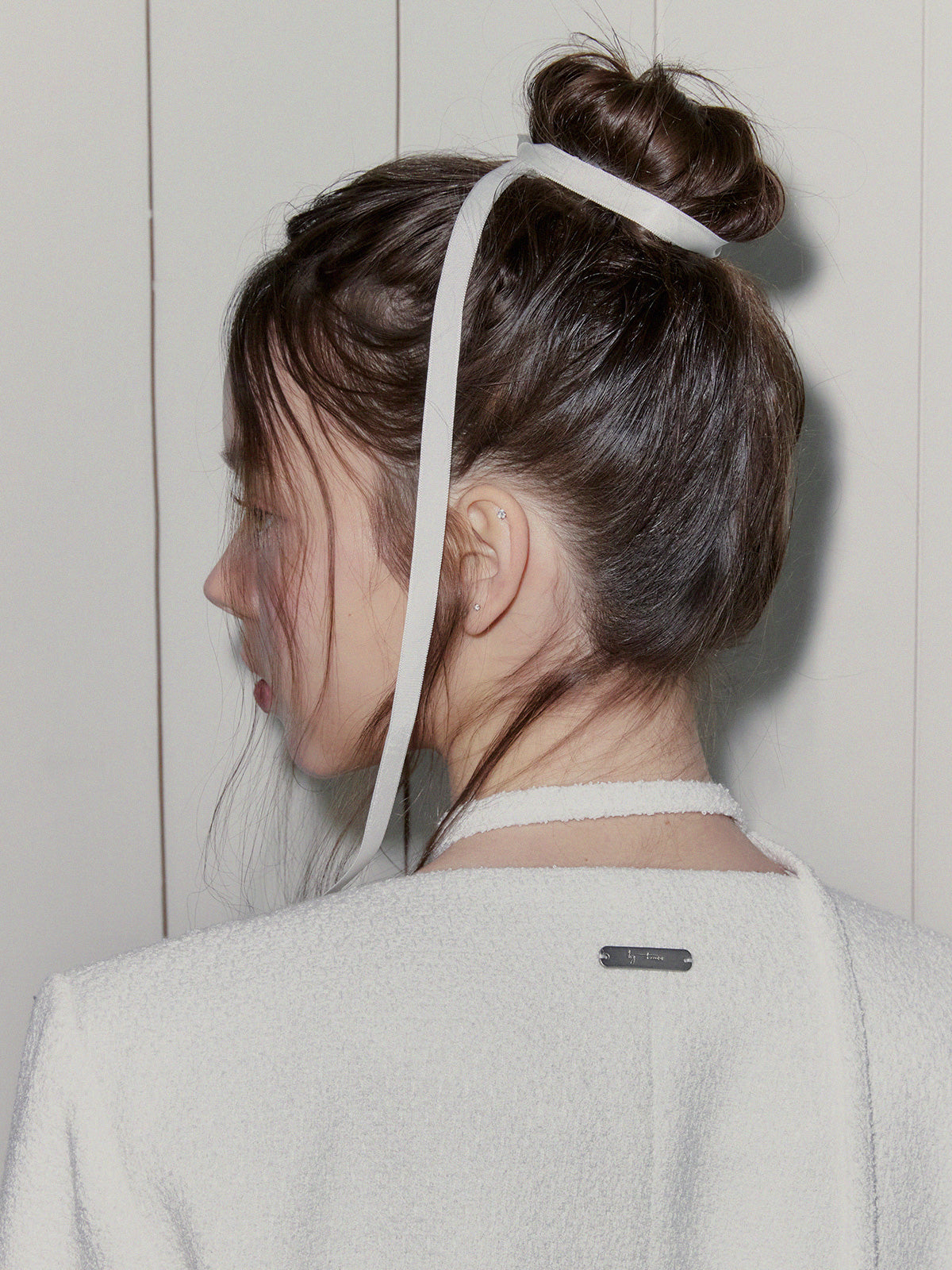 [TWEE] ROAN Tweed V-Neck Single-Button Jacket (Strap Set)