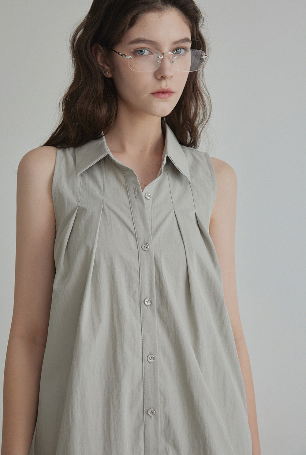 [TWEE] Blouse à col coquillage volanté