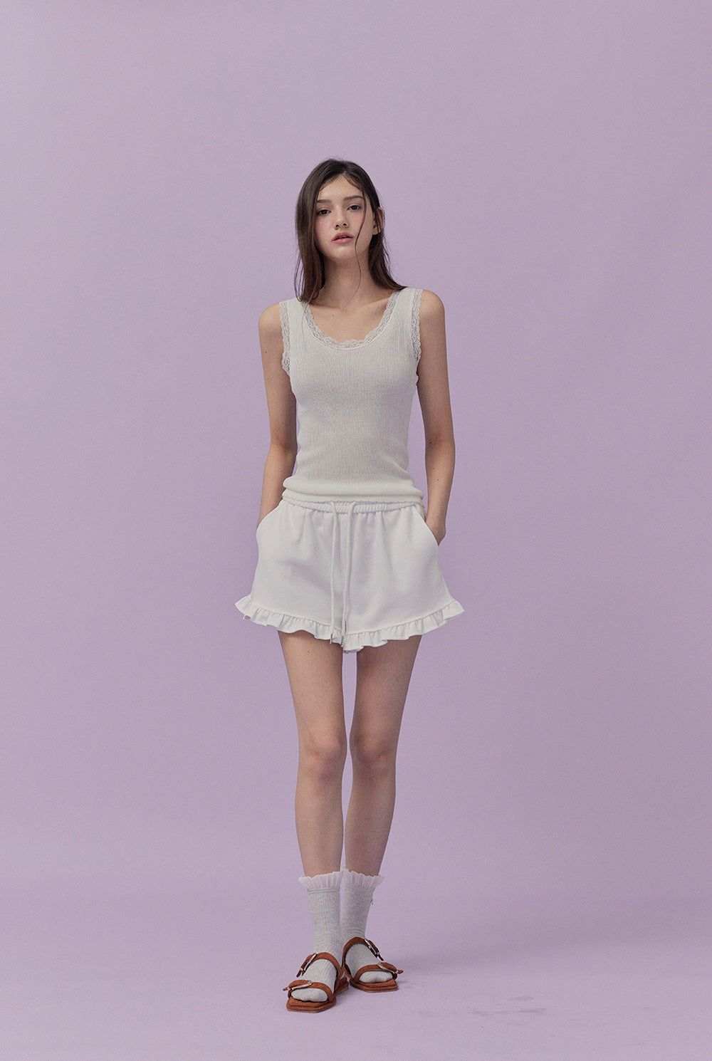 [TWEE] Foresis lace sleeveless