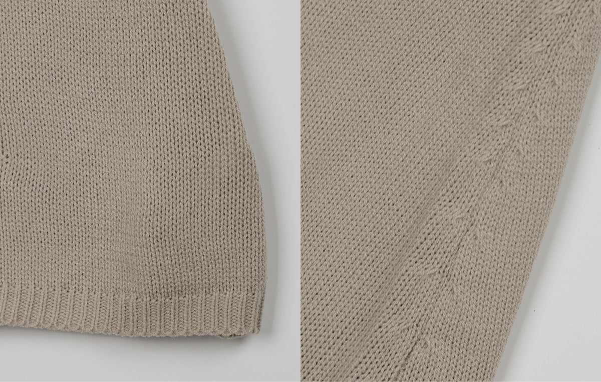 [TWEE] Eton Knit Short-Sleeve Mini Dress (Strap Set)