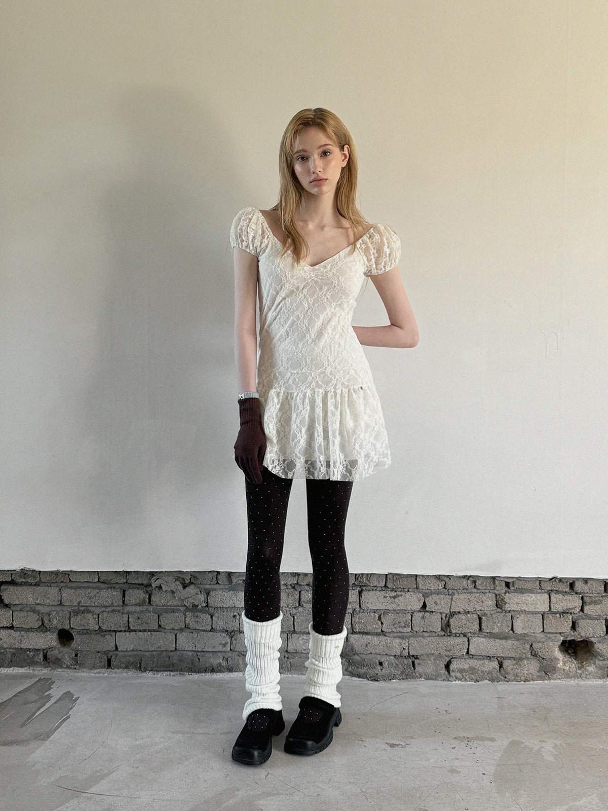 [TWEE] Đầm Mini Mebin Sheer Shirring 2 Chiều